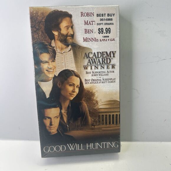 Good Will Hunting VHS 1998 Robin Williams Matt Damon**SEALED NEW **Buy 2 Get 1** - Picture 1 of 7